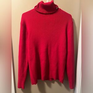 Polo Jeans Co Ralph Lauren Red Turtleneck Sweater Size Medium